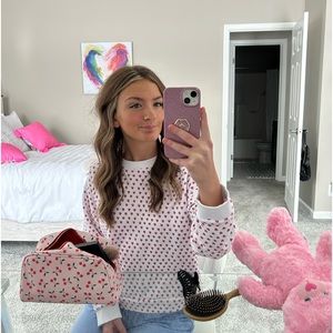 roller rabbit hearts crewneck!!